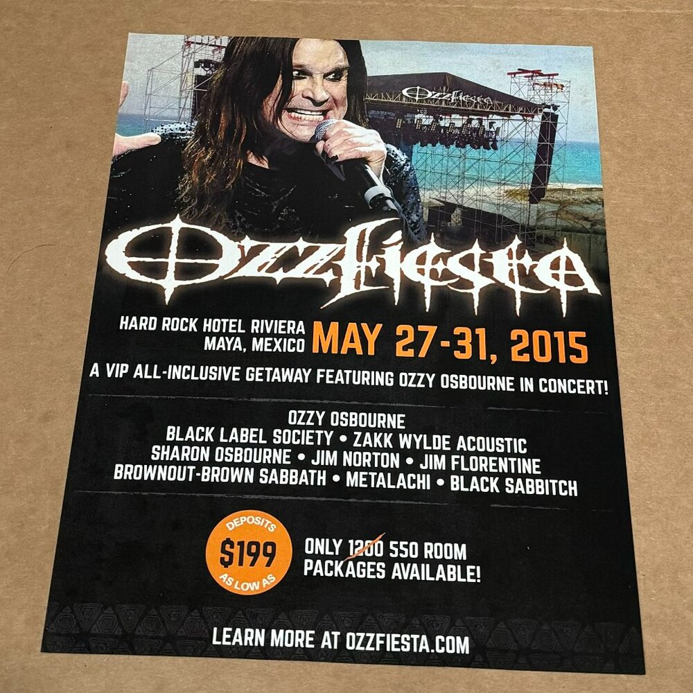 OZZ FIESTA - MAY 27-31 2015 - Music Print Promo Ad - 2015